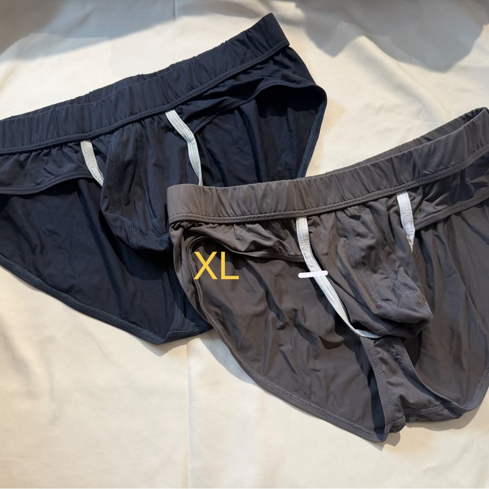 Real men Men's Black and Gray Briefs - Size XL Set of 4